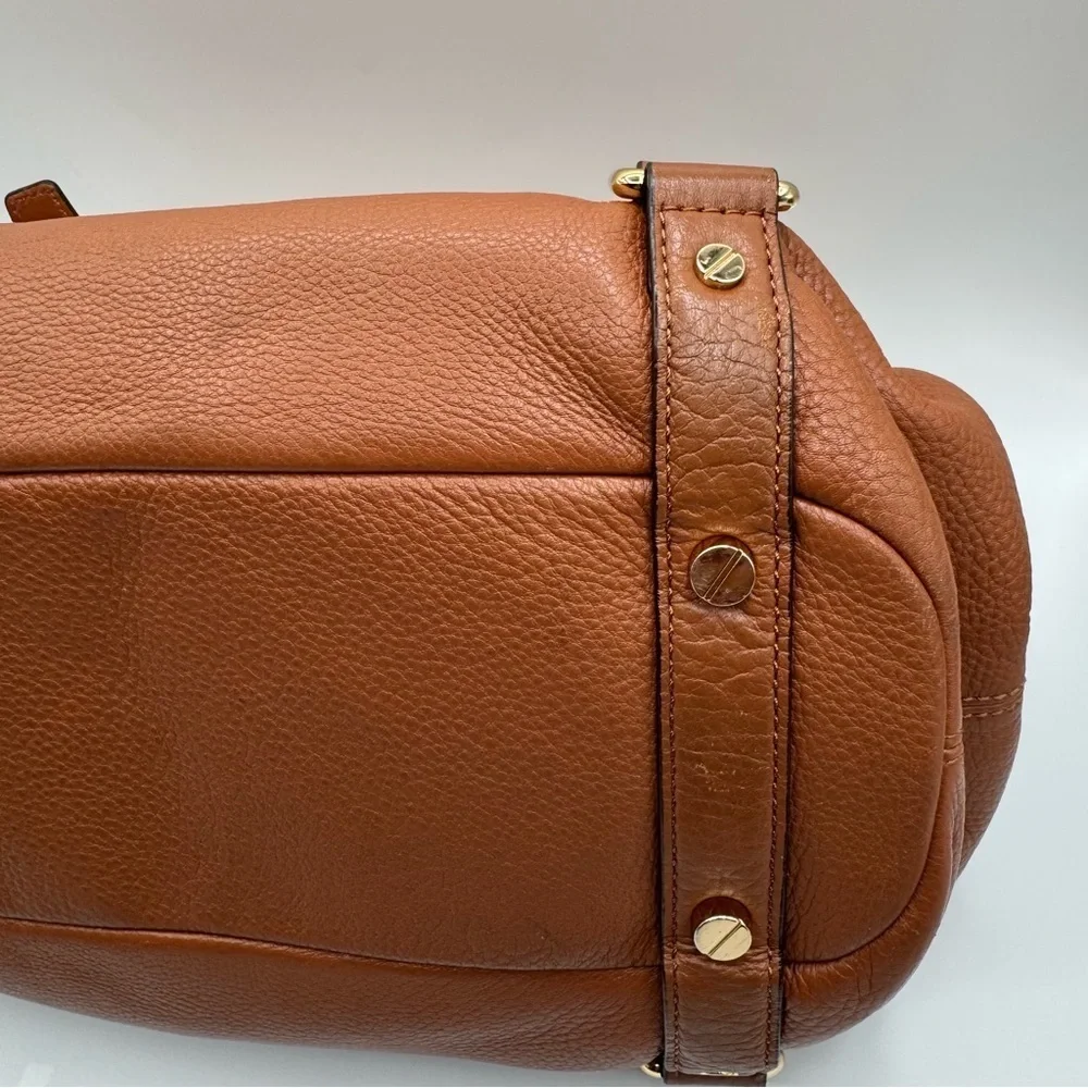 Michael Kors Bedford Tan Leather Satchel | Very Good Condition